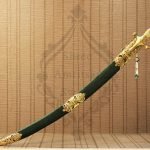 velvet scabbard Indian wedding sword