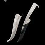 Silver Taksali Kirpan scabard with blade