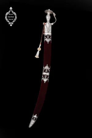 silver rajput sword